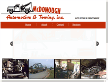 Tablet Screenshot of mcdonoughautomotiveandtowing.com